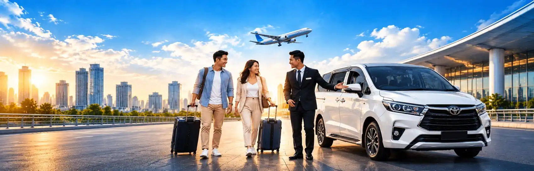 Airport-Transfer-Welcome-at-Sunset